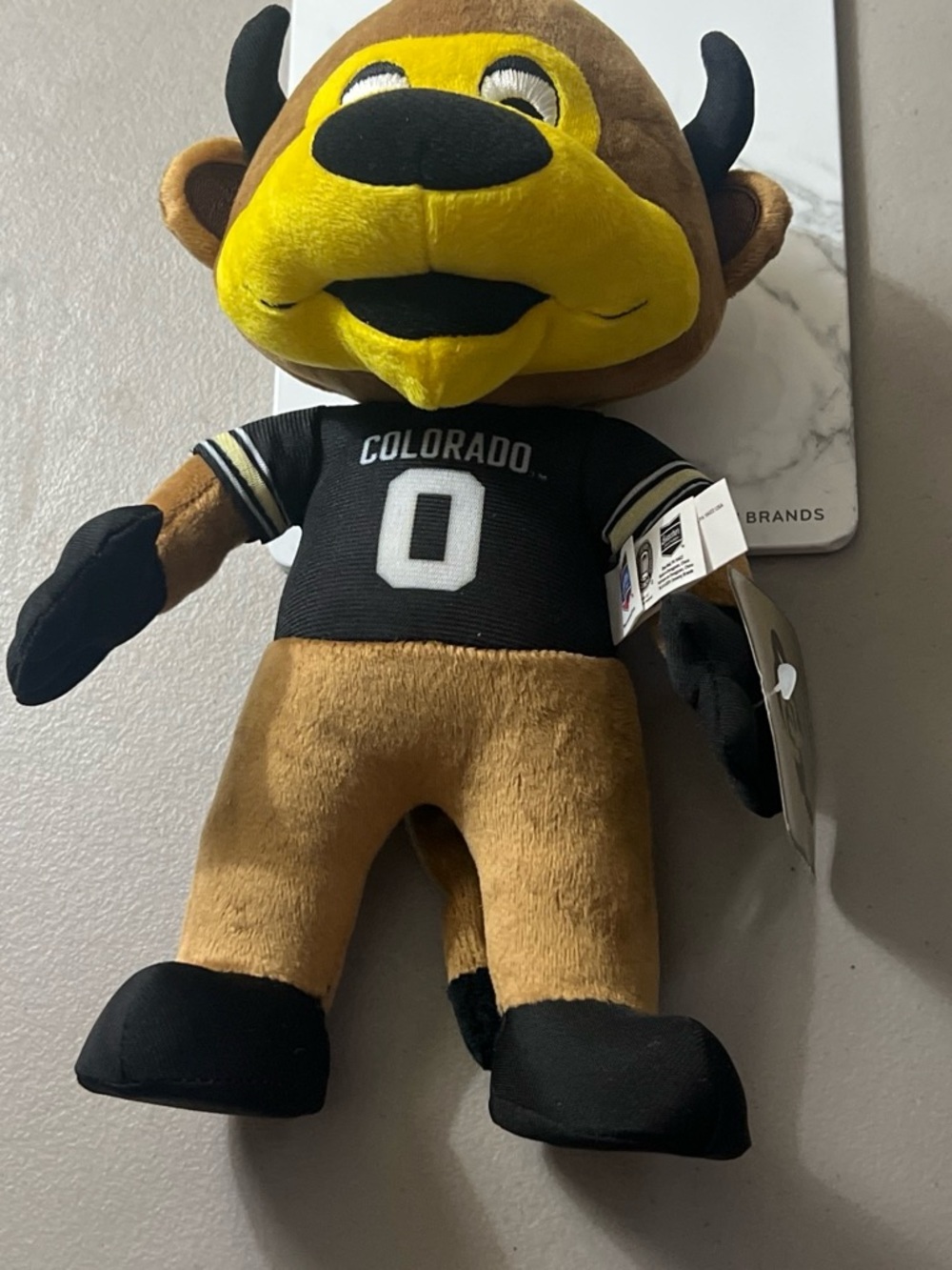 Colosseum Brown Black and Yellow Plush Mascot Shorts